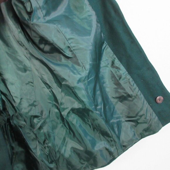 David Benjamin Blazer Jacket Womens 14 Dark Green Wool Long Sleeve Vintage 574 - Picture 5 of 11